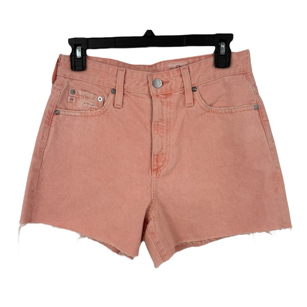 Adriano Goldschmied shorts Alexxis high rise wedgie pink size 26 - Picture 2 of 8